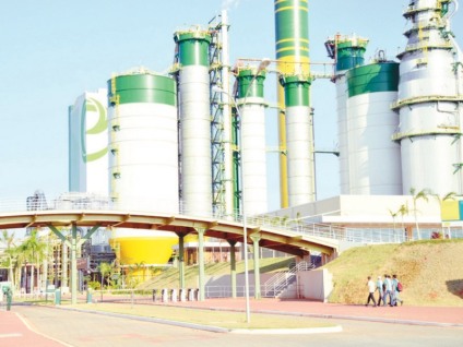 Imagem interna da planta de produção da Eldorado Brasil, em Três Lagoas - Arquivo/JP