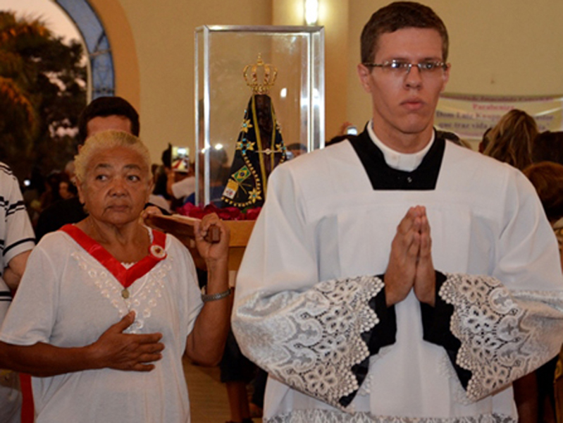 Imagem uma réplica da original, que está no Santuário Nacional na cidade de Aparecida (SP) - Divulgação/Diocese de Três Lagoas