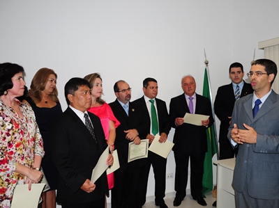 Diplomação aconteceu na noite de segunda-feira -