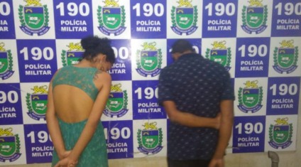 Segundo os policiais, o flagrante aconteceu por volta das 23h30, durante o patrulhamento no bairro Jardim das Paineiras - Divulgação/PM