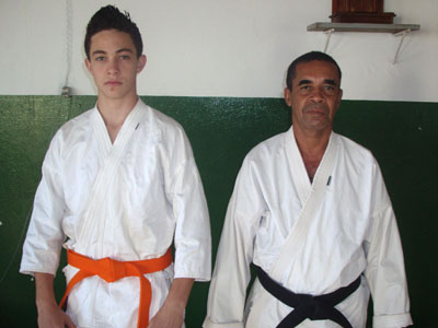 Murilo (esq.) e Valdeir foram selecionados para competirem no Torneio Regional -