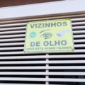 Placa no bairro Aero Rancho