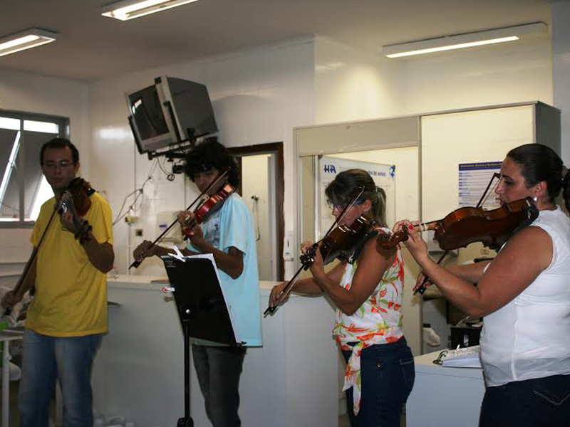 Dentre as ações estava a apresentação da Orquestra da Prefeitura  - Divulgação