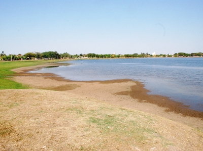 Construção de comporta faz parte do projeto Circuito das Lagoas, que conta com investimentos total de R$ 5 milhões -
