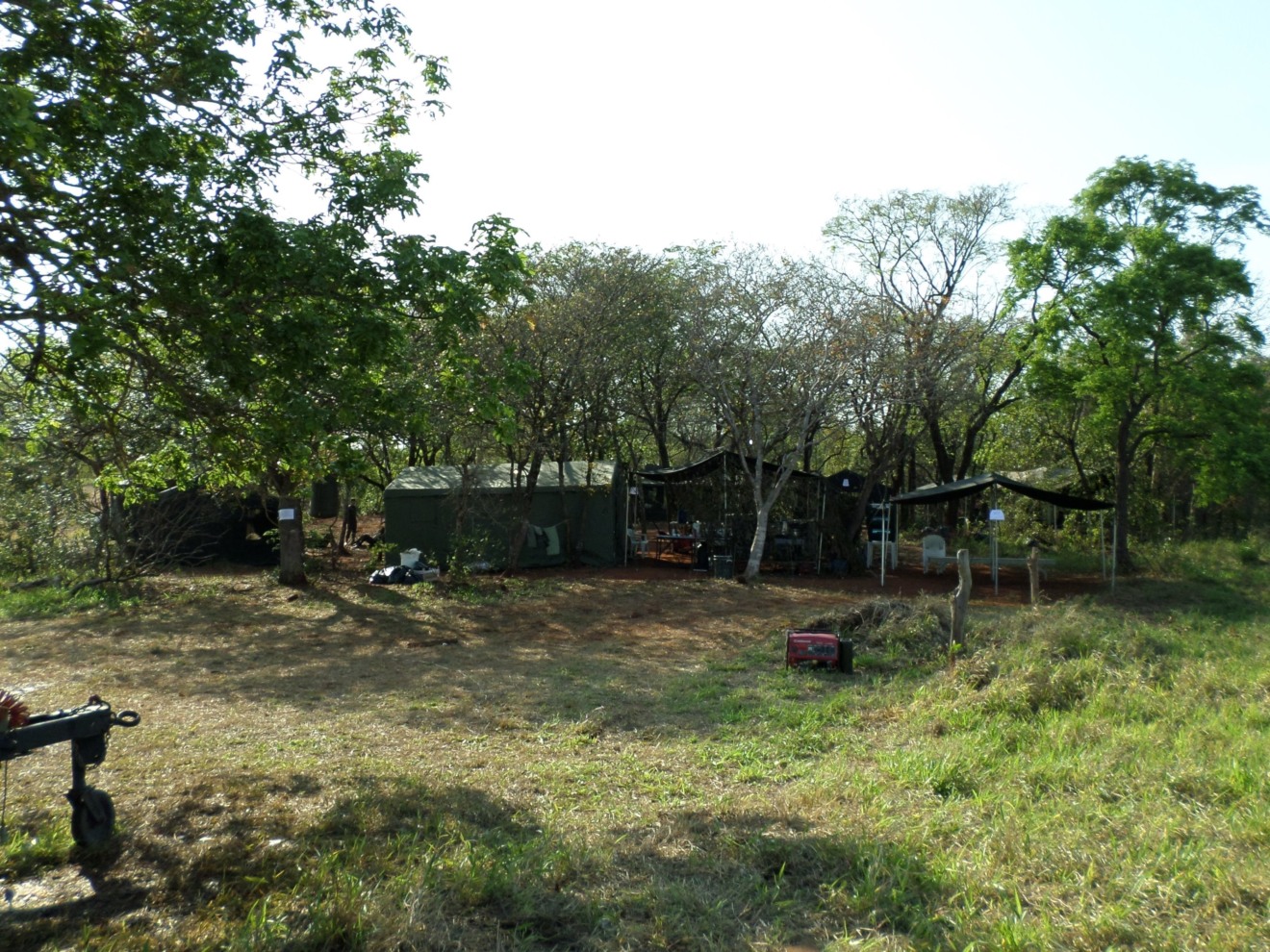 Local onde os militares foram atingidos pela descarga elétrica ocasionada por raio - Divulgação Local onde os militares foram atingidos pela descarga elétrica ocasionada por raio - Divulgação