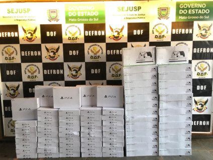 Produtos em fiscalização policial - Foto: Divulgação/DOF
