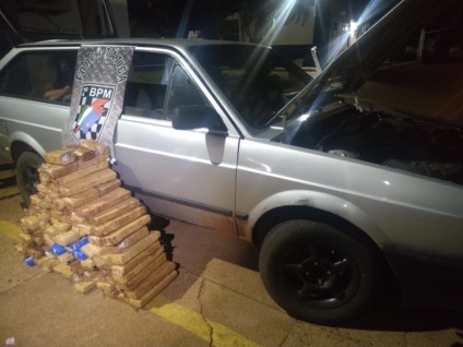 Força Tática apreende aproximadamente 96 kg de maconha - Divulgação/Polícia Militar