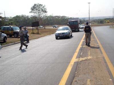 Foram registrados diversos flagrantes do uso correto desses dispositivos -