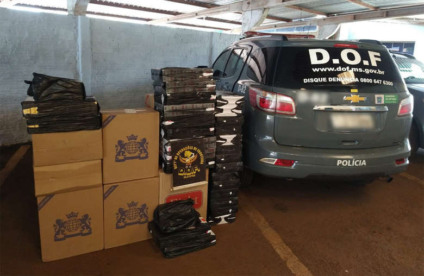 Após denúncia, DOF fecha ponto de distribuição de cigarros contrabandeados - Foto:Divulgação/DOF