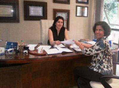 Márcia e Simone se reuniram ontem de manhã -