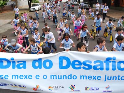 O passeio ciclístico foi uma das atividades realizada em Três Lagoas -