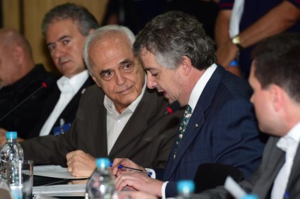 Paulo Nobre e Leco estiveram presentes em encontro na FPF com outros paulistas - Divulgação FPF