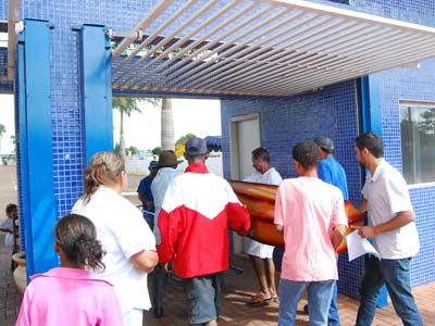 A idosa foi sepultada ontem no Cemitério Municipal -