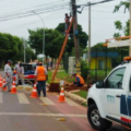 A expectativa é que o funcionamento do semáforo seja restabelecido até o final desta semana.