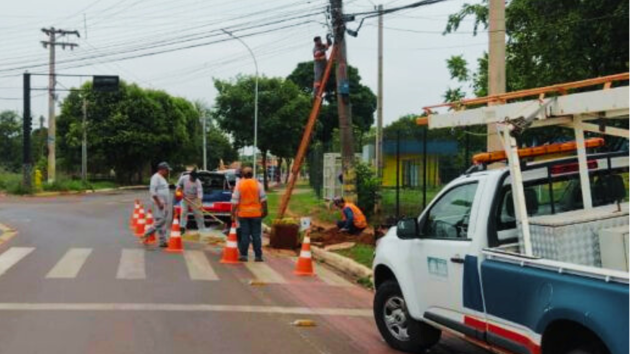 A expectativa é que o funcionamento do semáforo seja restabelecido até o final desta semana. | Divulgação / Prefeitura Municipal de Três Lagoas