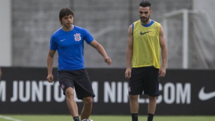 Ángel Romero deu entrevista coletiva após reapresentação - Daniel Augusto/Agência Corinthians
