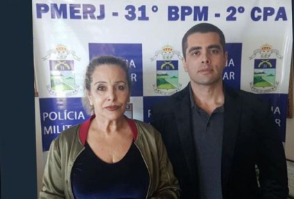 O médico e a mãe, Maria de Fátima, foram presos na tarde desta quinta-feira - Divulgação/Policia Militar-RJ