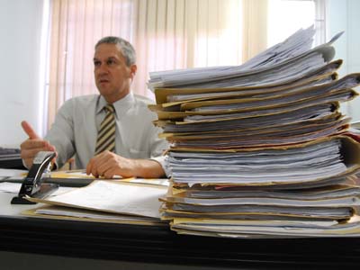 ?Por dia, 15 novos processos são abertos?, disse o defensor Darvino Junior -