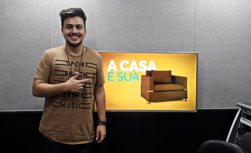 Pedro Thomé participou de uma entrevista durante o programa “A Casa é Sua” - Steffany Pincela/JPNEWS