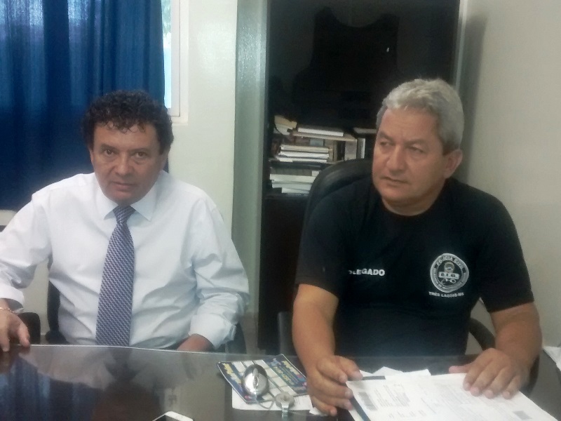 Delegado Juvenal Laurentino Martins e Delegado Airton Pereira Freitas - Ariane Pontes