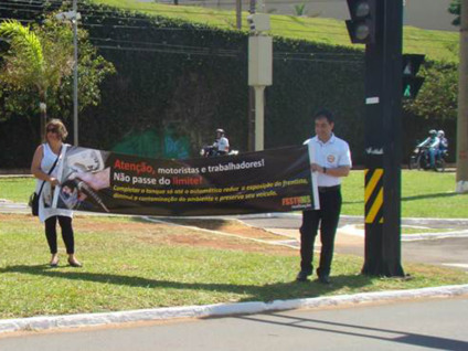 Campanha visa reduzir a exposição de frentistas e consumidores ao benzeno - Dilvulgação Campanha visa reduzir a exposição de frentistas e consumidores ao benzeno - Dilvulgação
