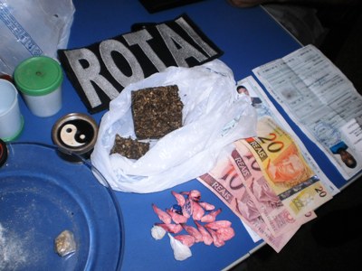 Droga apreendida -