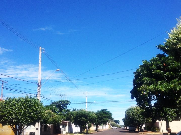 Domingo amanheceu ensolarado em Três Lagoas  - Ana Cristina Santos 