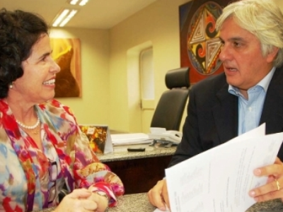 Márcia Moura, PMDB e Delcídio do Amaral, senador pelo PT -