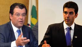 Ministros Eduardo Braga e Helder Barbalho, do PMDB, entregam pedido de demissão  - Arquivo/Agência Brasil