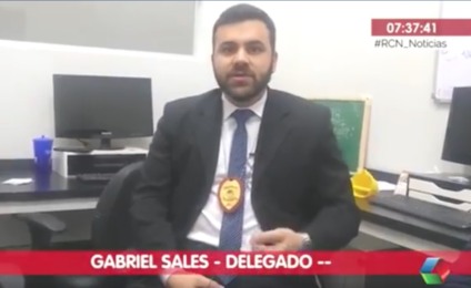 Delegado Gabriel Sales preside o inquérito do caso - Reprodução