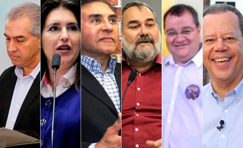 Da esquerda para direita: Azambuja, Simone Tebet, Odilon, Amaducci, João Danieze e Marcelo Bluma - Fotomontagem/JPNews