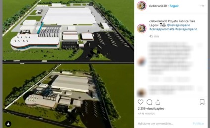No início do ano, empresário postou em rede social a maquete da fábrica que seria instalada no município - Arquivo/JPNEWS