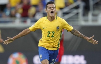 Philippe Coutinho foi o destaque da partida, com três gols - Rafael Ribeiro/CBF