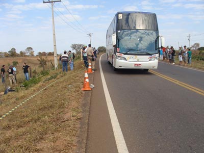 Local onde ocorreu o acidente no anel viário -