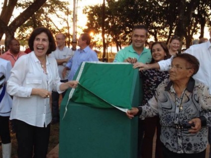 Obras na Lagoa Maior foram inauguradas por Márcia Moura - Maria do Carmo/TVC Obras na Lagoa Maior foram inauguradas por Márcia Moura - Maria do Carmo/TVC