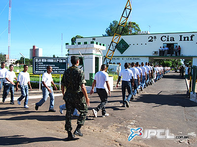 Grupo incorporado ao serviço militar obrigatório foi selecionado entre os mais de 1,1 mil que se alistaram -