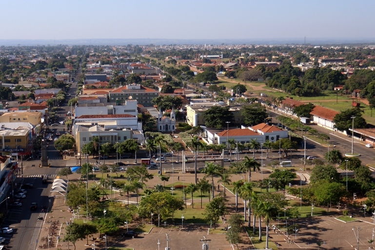 Arborização na área central se destaca quando Três Lagoas é vista do alto - Hugo Leal/JPNEWS