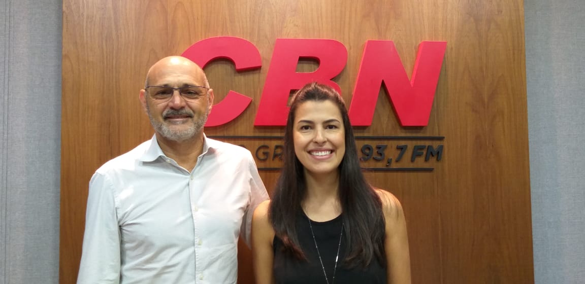 Amarildo Lopes - Diretor CBN e Londrina Jackeline Evangelista - Coordenadora Evento - Isabelly Melo/CBN