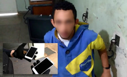 Maconha e aparelhos foram encontrados com um dos suspeitos, pela manhã - André Barbosa/JPNEWS