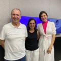 Roberto Rech, Karina Beltrão e Juliana Gambim 