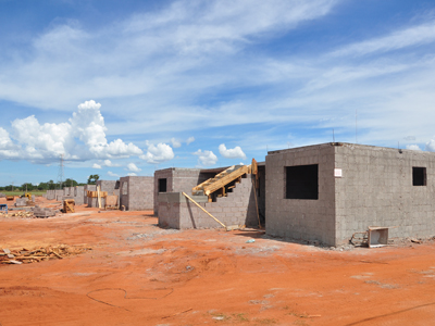 No Jardim Carandá, cada prédio é composto por oito apartamentos -