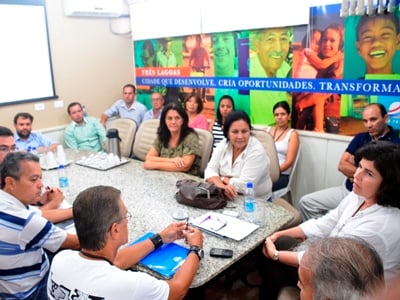 Prefeita se reuniu na tarde de ontem com os diretores -