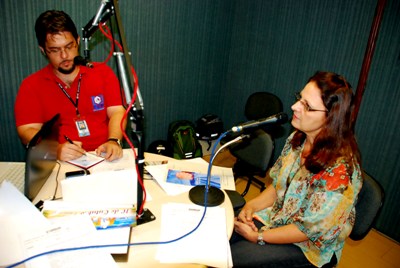 Consultora do Sebrae Rosalba Mafra Albieri durante o RCN Notícias -