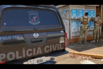 Policiais do Garras estão lacrando barracas do jogo do bicho de Campo Grande - Divulgação