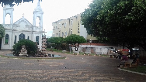 Banheiros serão construídos no pátio do prédio da antiga prefeitura, ao lado da pracinha da Igreja de Santo Antônio  - Ana Cristina Santos/JP