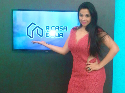 Apresentadora do programa A Casa é Sua, Cilleid Heredia - Steffany Pincela/ TVC