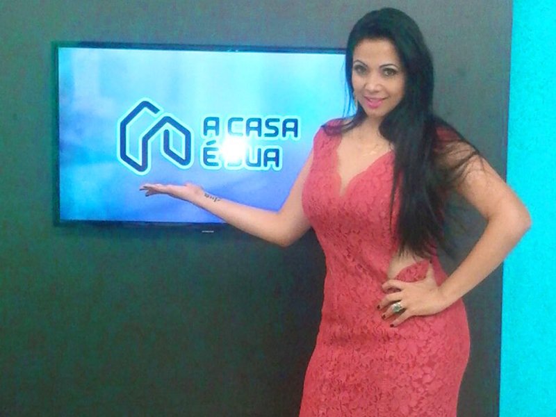 Apresentadora do programa A Casa é Sua, Cilleid Heredia - Steffany Pincela/ TVC