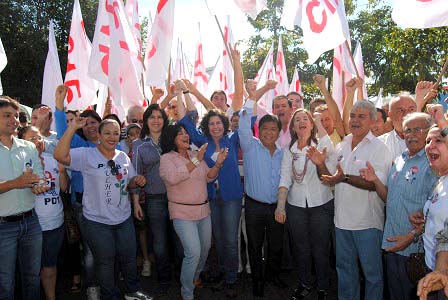 Movimentação contou com a presença da vice-governadora do Estado, Simone Tebet -