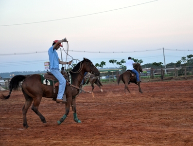 Prova de Laço foi realizada no Haras Morimoto, em Paranaíba -