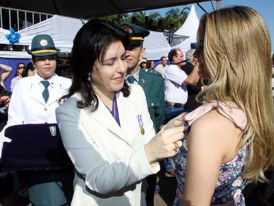 A honraria foi entregue nesta manhã em solenidade no Palácio Tiradentes, no comando-geral da PM -